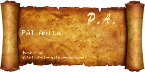 Pál Anita névjegykártya